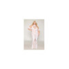 Robe bodystocking, grande taille, en résille t dentelle blanche 